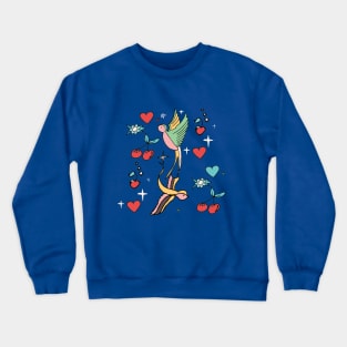 Rockabilly Swallow Crewneck Sweatshirt